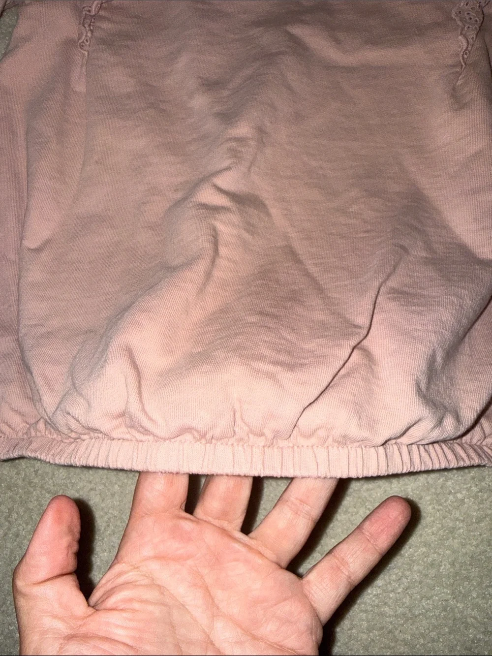 Carter's Light Pink Long-Sleeve Ruffle Detail Top